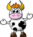 dessin vache ferme laitière